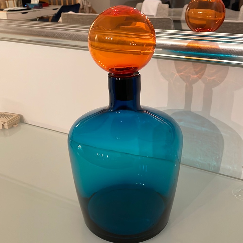 Decorative bottle h:35cm w:18 cm